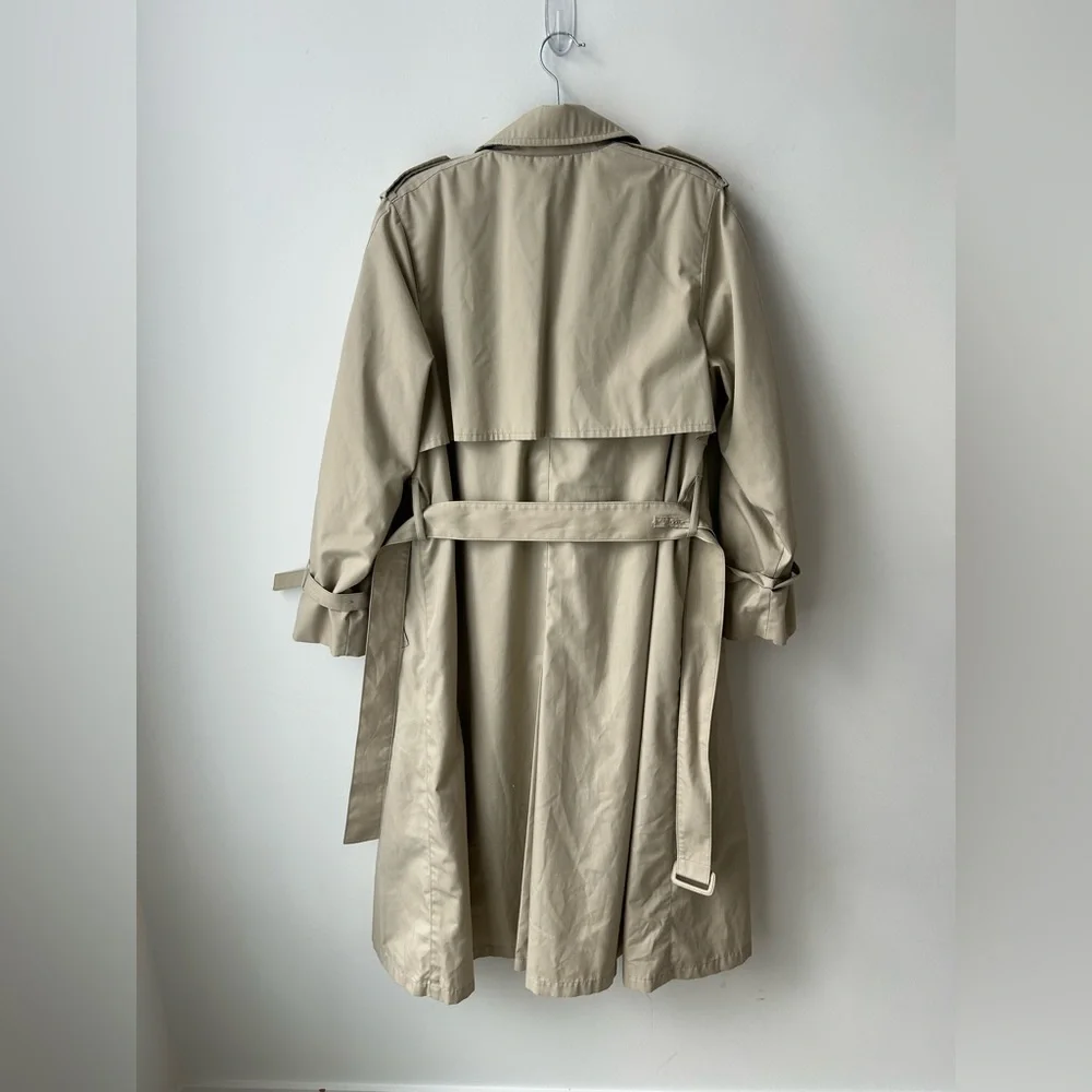 London Fog classic removable liner tan trench coat - Picture 10 of 13